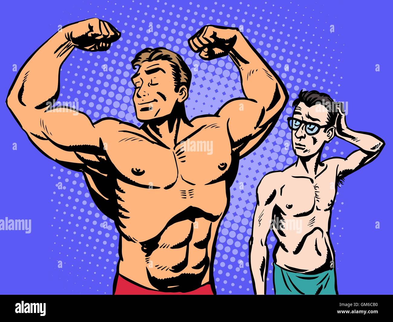 Cartoon bodybuilder hires stock photography and images Alamy