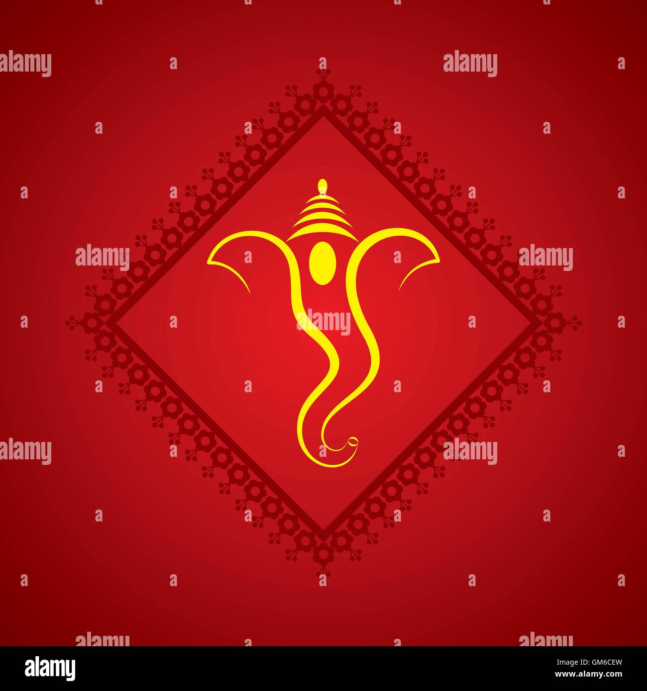 creative ganesh chaturthi festival greeting card background vector ...