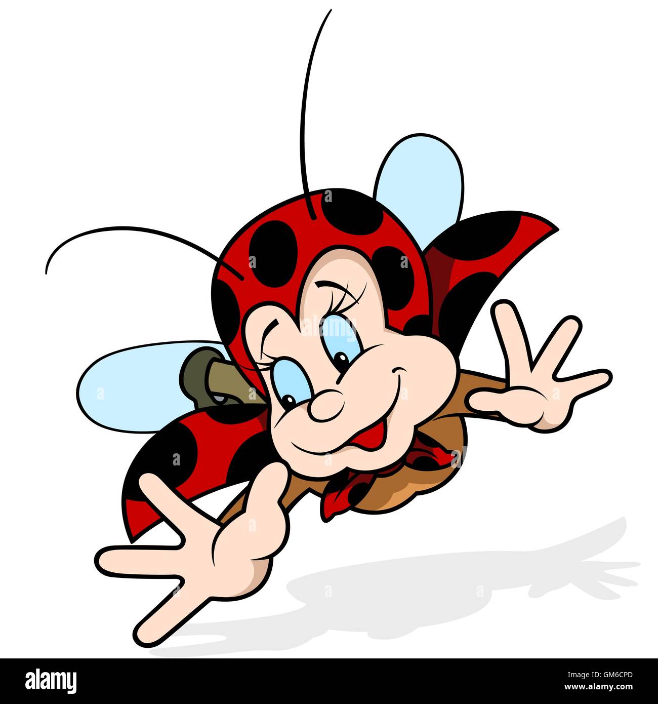 Ladybug drawing Stock Vector Images - Alamy