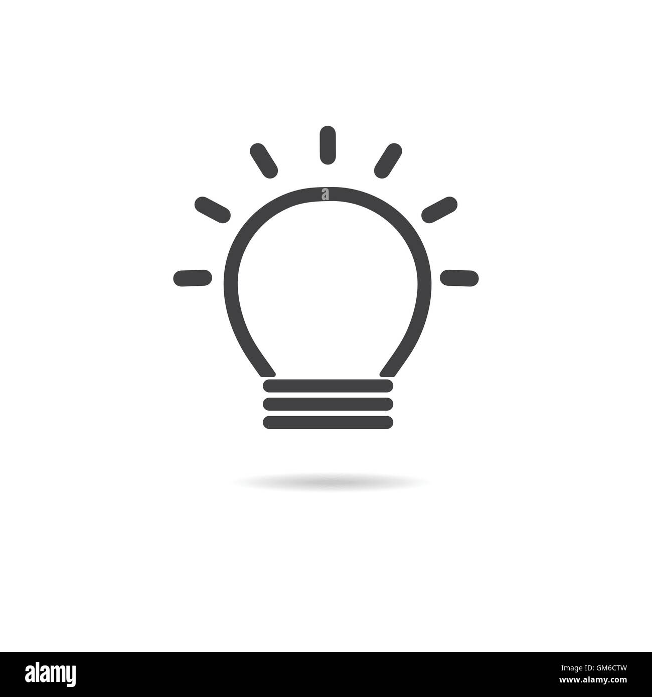 Light bulb logo. Stock Vector