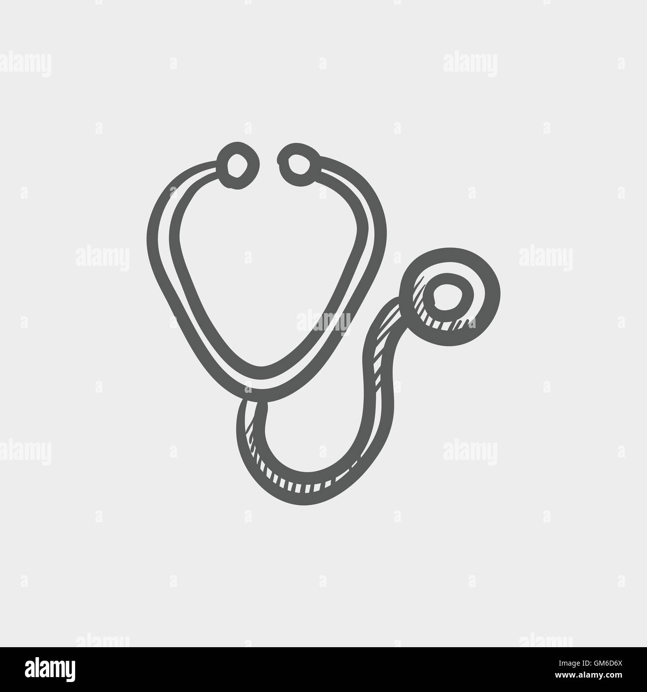 Stethoscope sketch icon Stock Vector Image & Art - Alamy