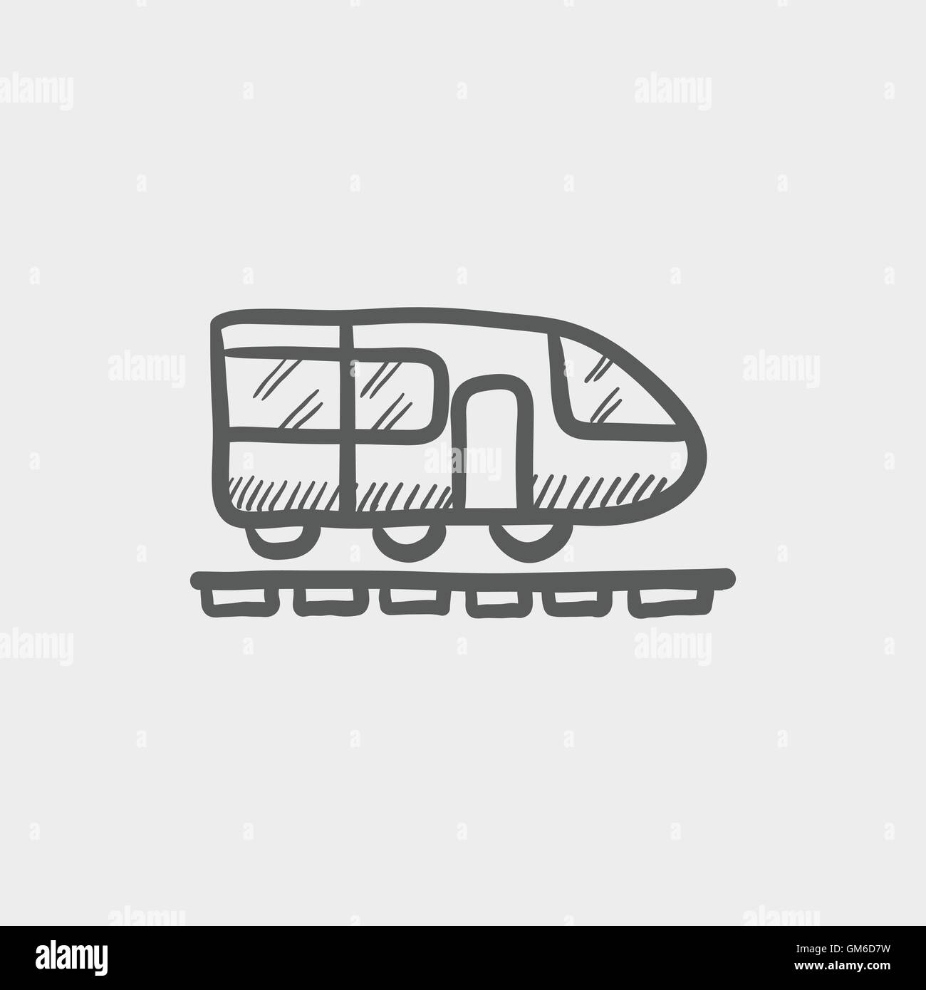 Modern high speed train sketch icon Stock Vector Image & Art - Alamy