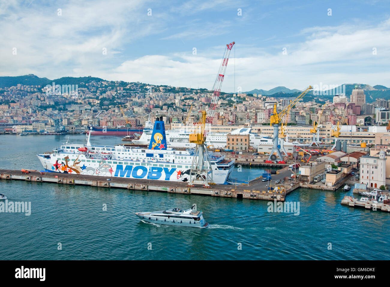 The Port of Genoa, Italy, is the premier Italian port on the