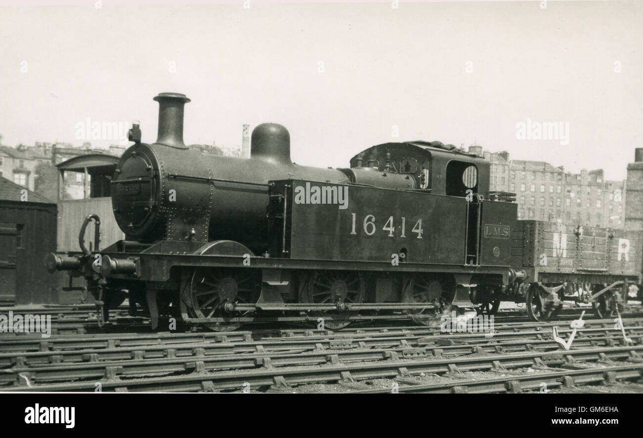 LMS 'Jinty' 0-6-0T steam locomotive at Dundee in the  late1920s Stock Photo