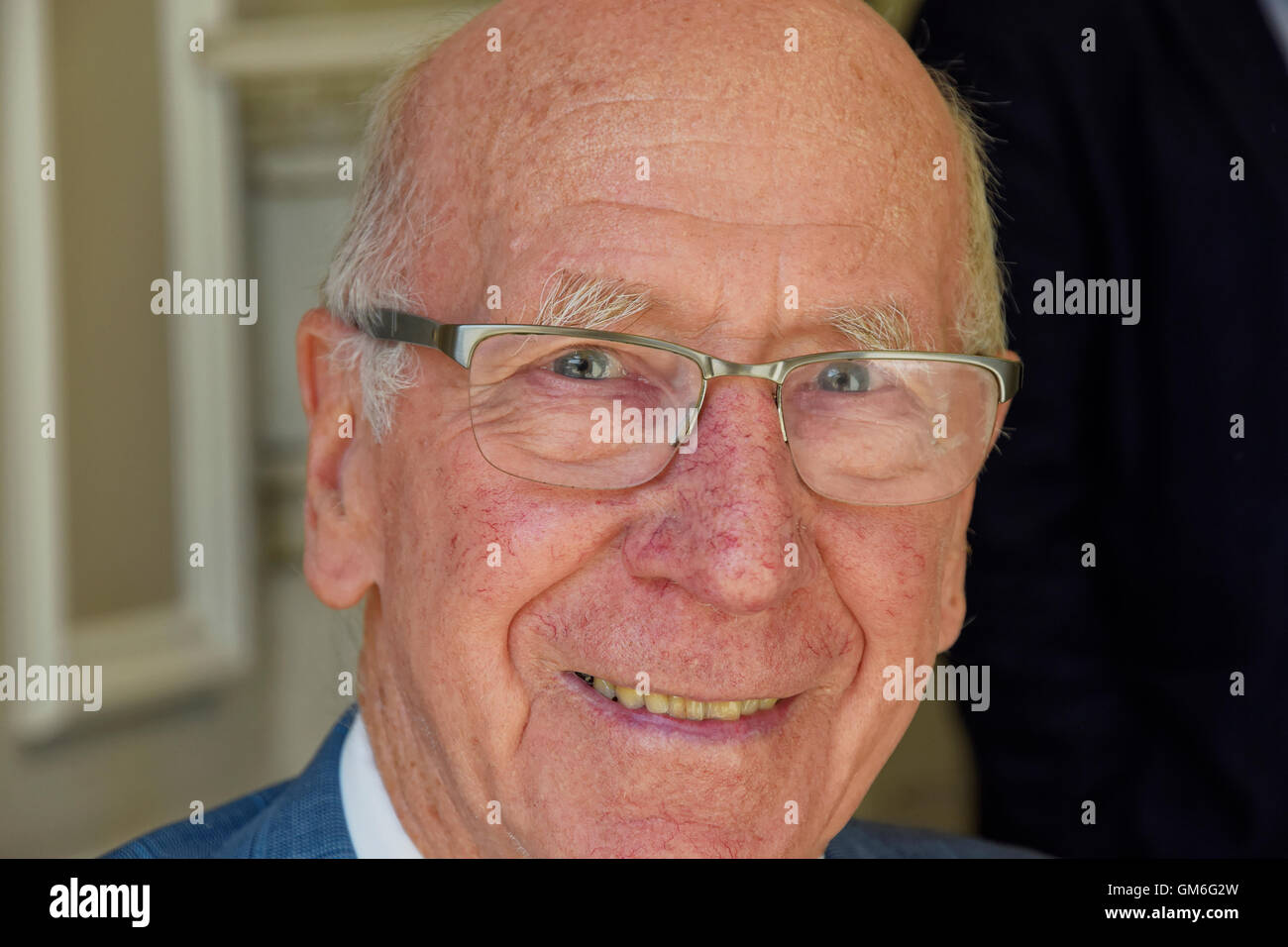 Sir Bobby Charlton, Director of Manchester United Football Club and former Manchester United and England footballer. Stock Photo