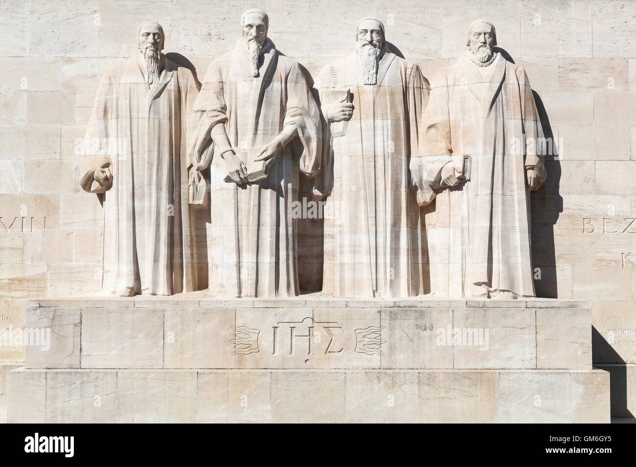 Reformation wall in Geneva, Switzerland Stock Photo