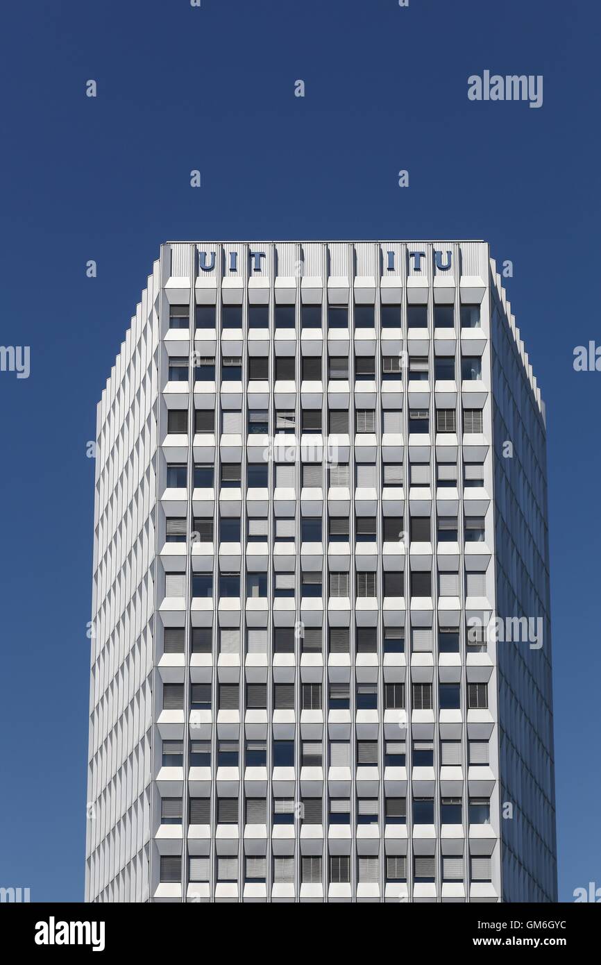 The International Telecommunication Union building in Geneva, Switzerland Stock Photo