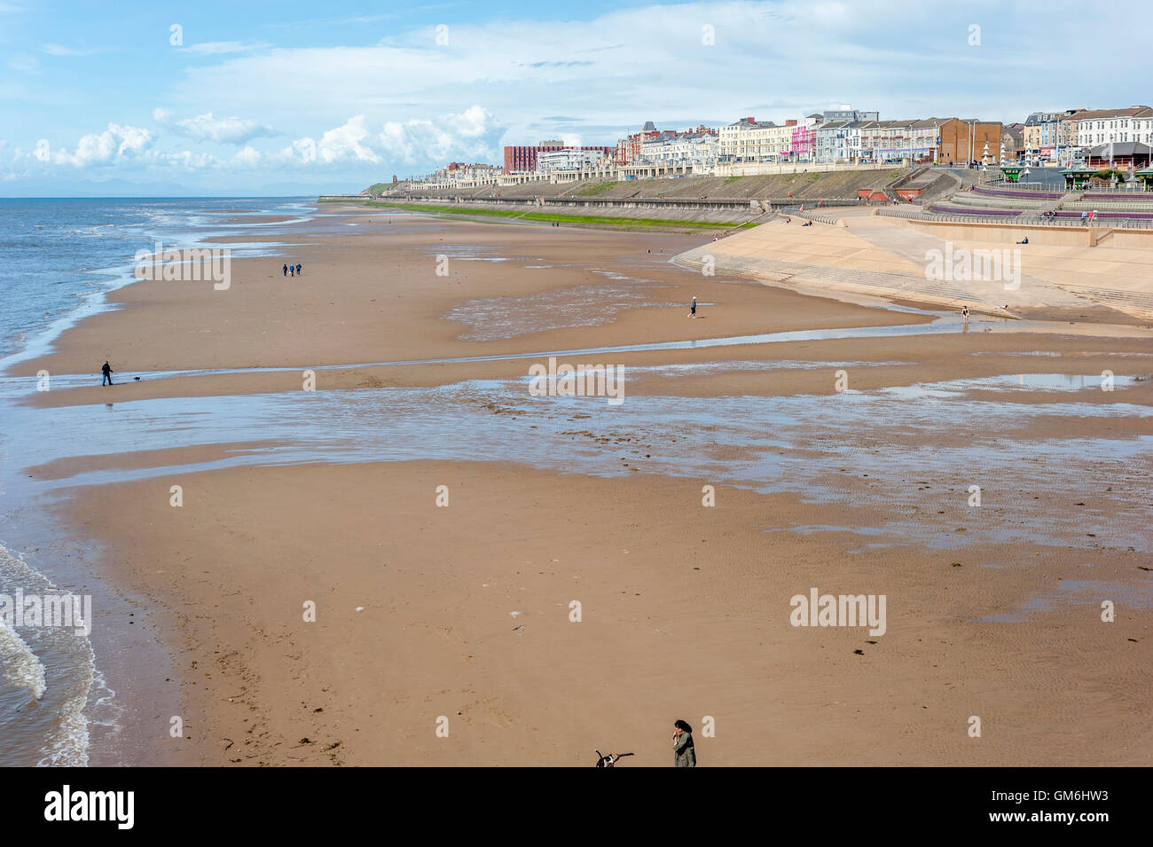 North Blackpool beach Stock Photo Alamy