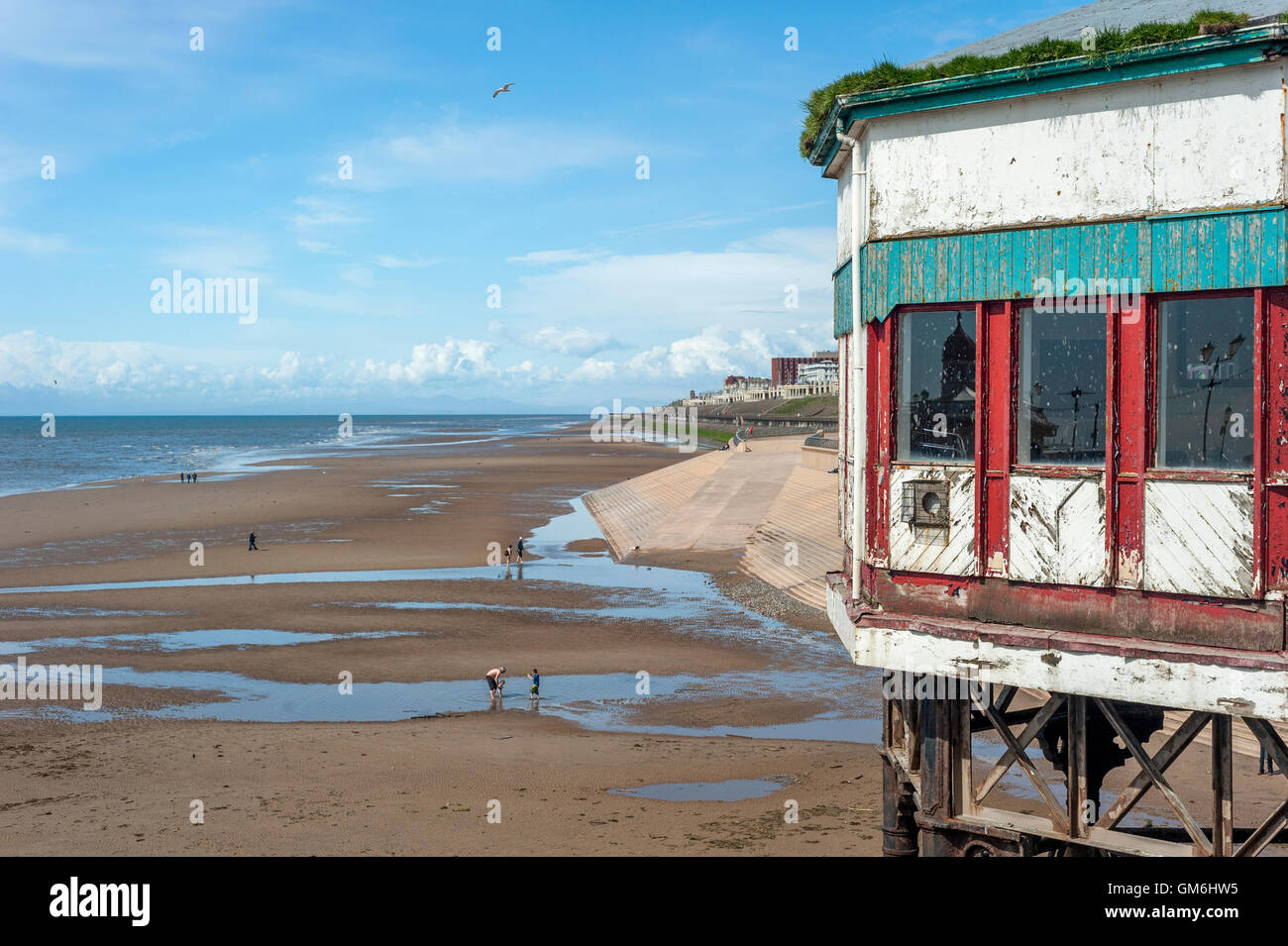 North Blackpool beach Stock Photo Alamy