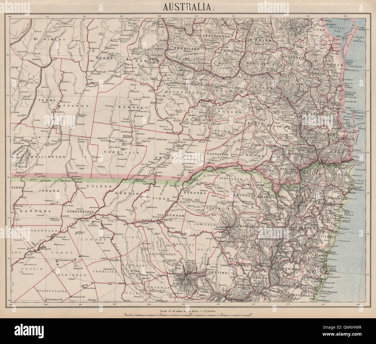NEW SOUTH WALES & QUEENSLAND. Brisbane Sunshine/Gold Coast. LETTS, 1889 — free download