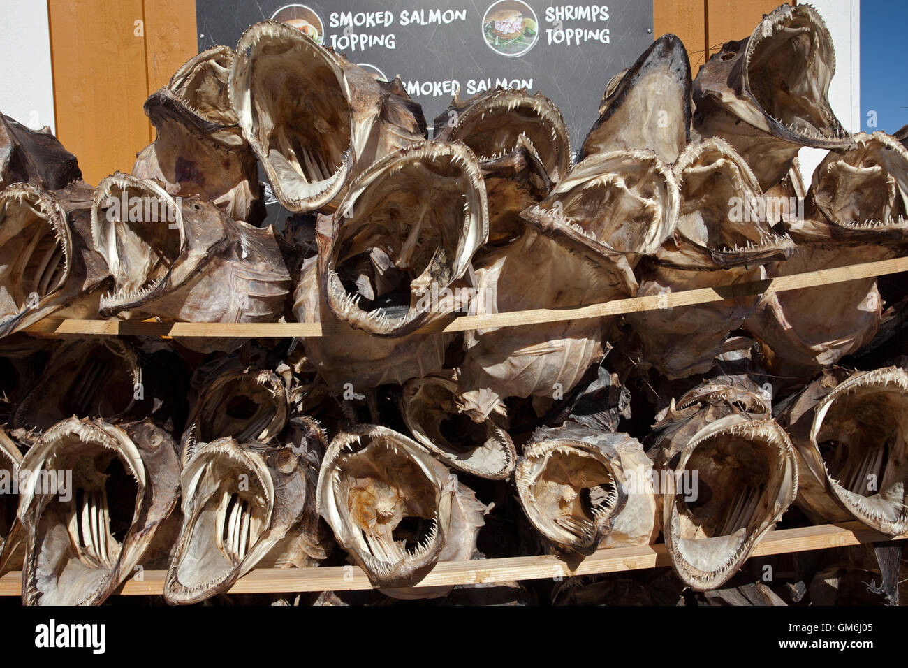 Dried Fish Heads Stock Photo Alamy