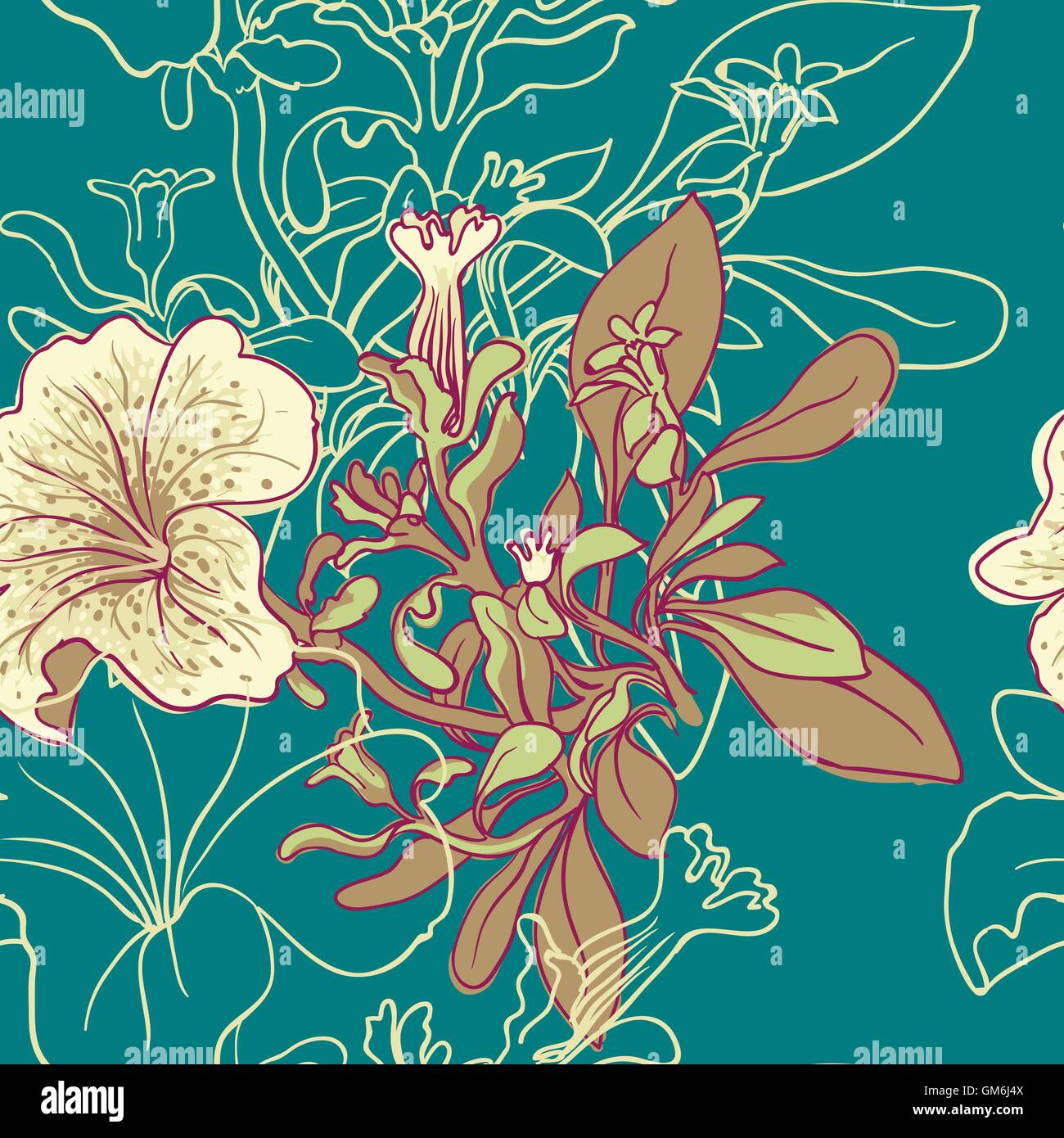 background with petunia Stock Vector Image & Art - Alamy