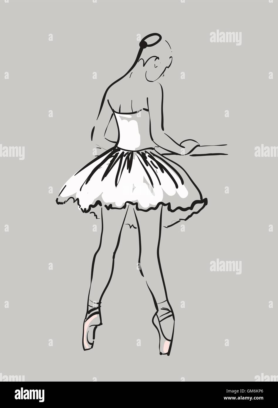 Ballerina Drawing Vector Images over 3900
