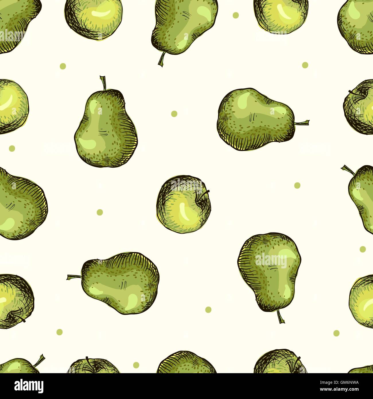 seamless pattern of fruit - apple and pear Stock Vector Image & Art - Alamy