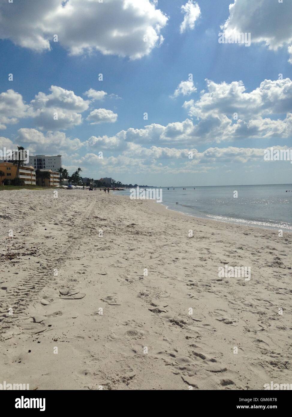 Naples Beach Stock Photo