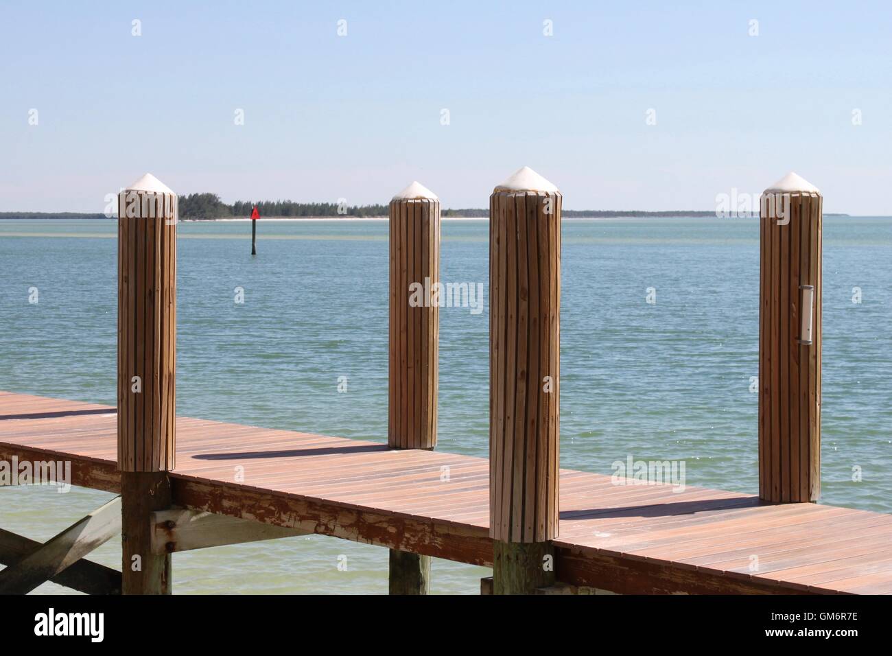 Dock off Marco Island Stock Photo - Alamy