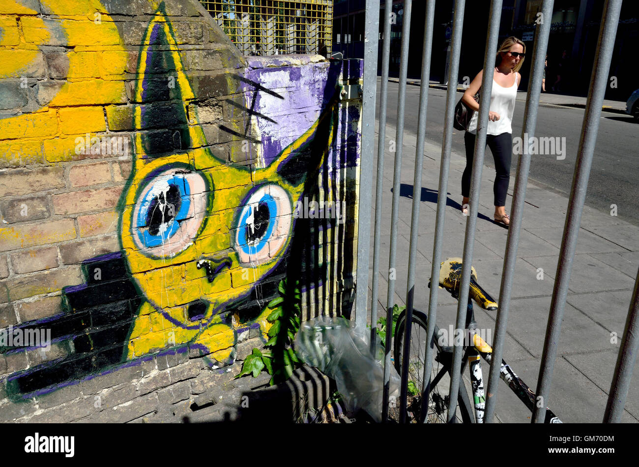 London England, UK. Camden: street art in Kentish Town Road Stock Photo