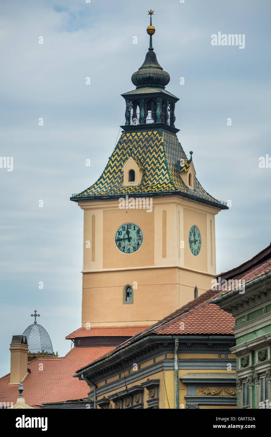 Clock tower of former City Hall, Brasov, Romania called Council House