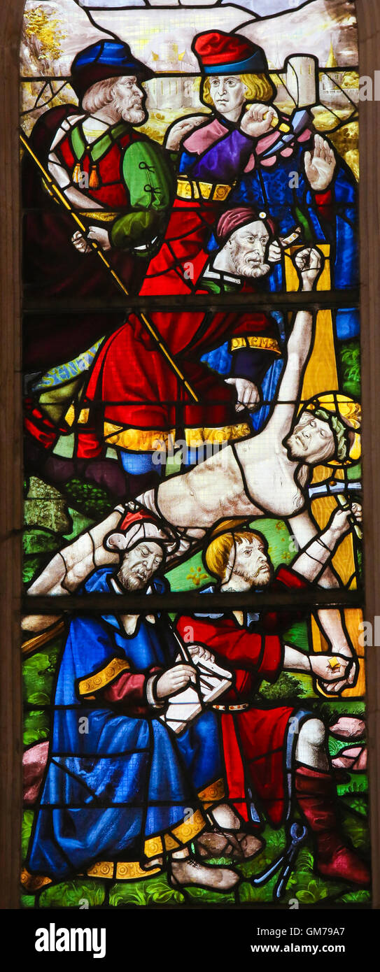 Crucifixion of jesus painting longinus hires stock photography and