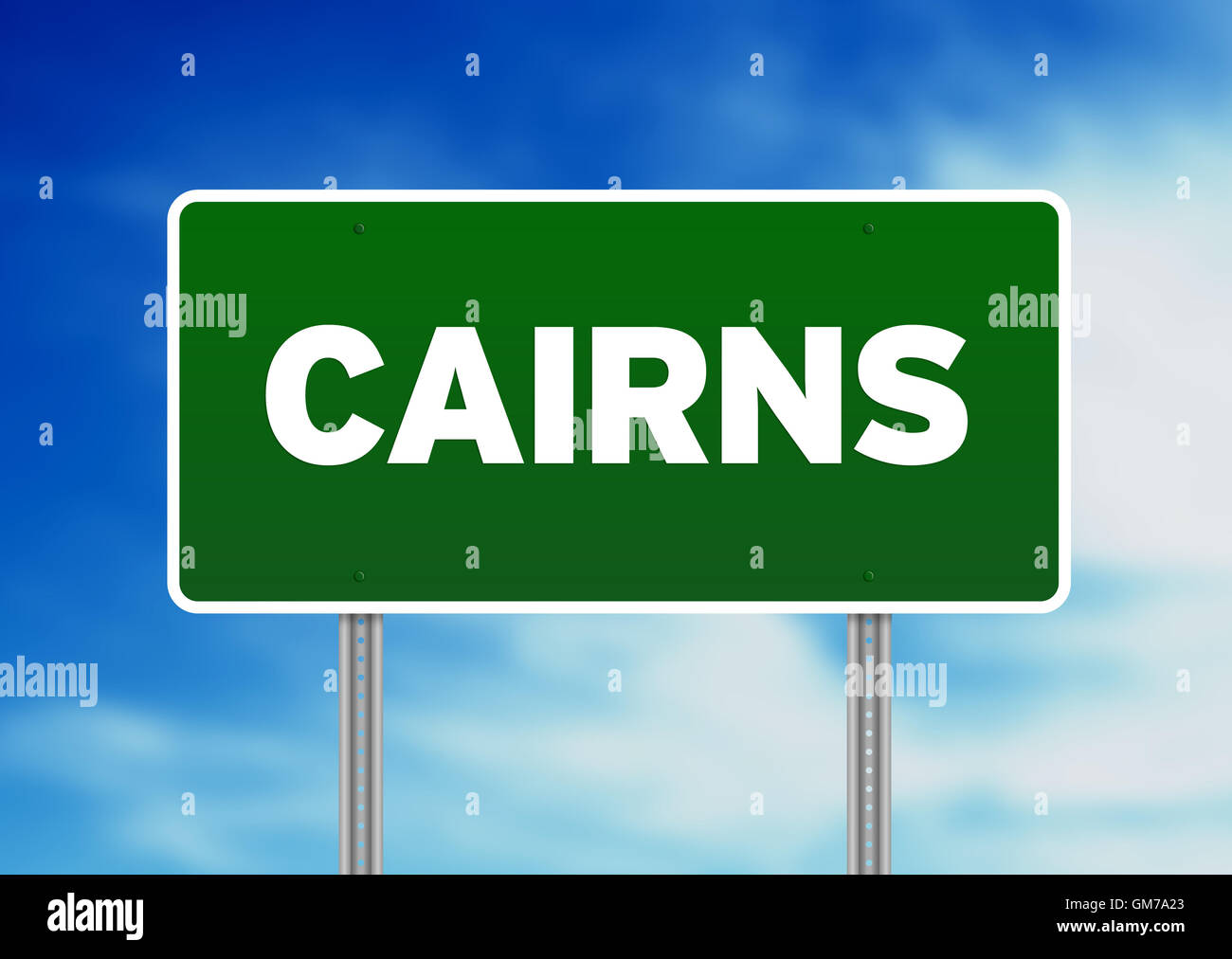 Green Road Sign - Cairns, Australia Stock Photo - Alamy