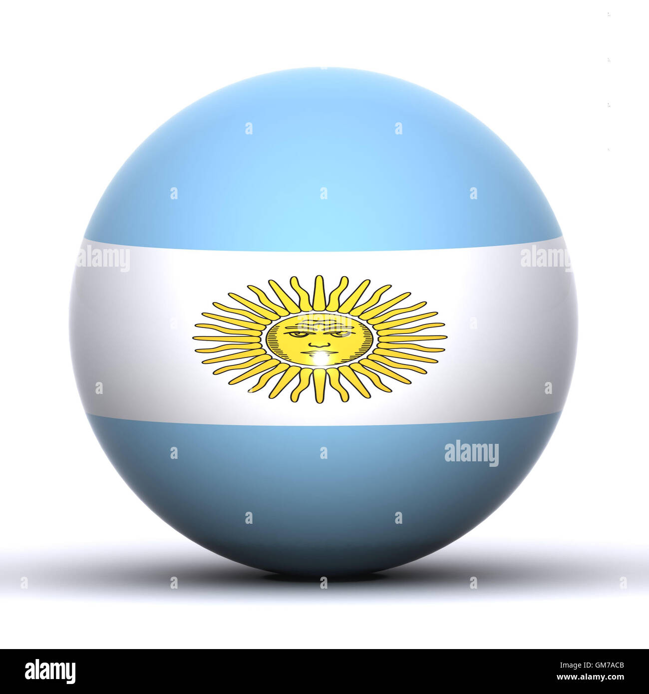 Argentina Globe Stock Photo