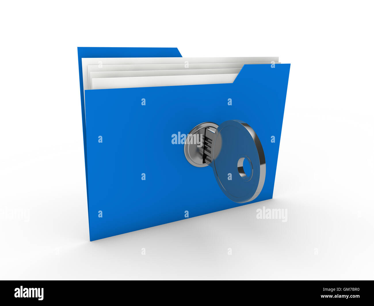 3d folder key Stock Photo Alamy