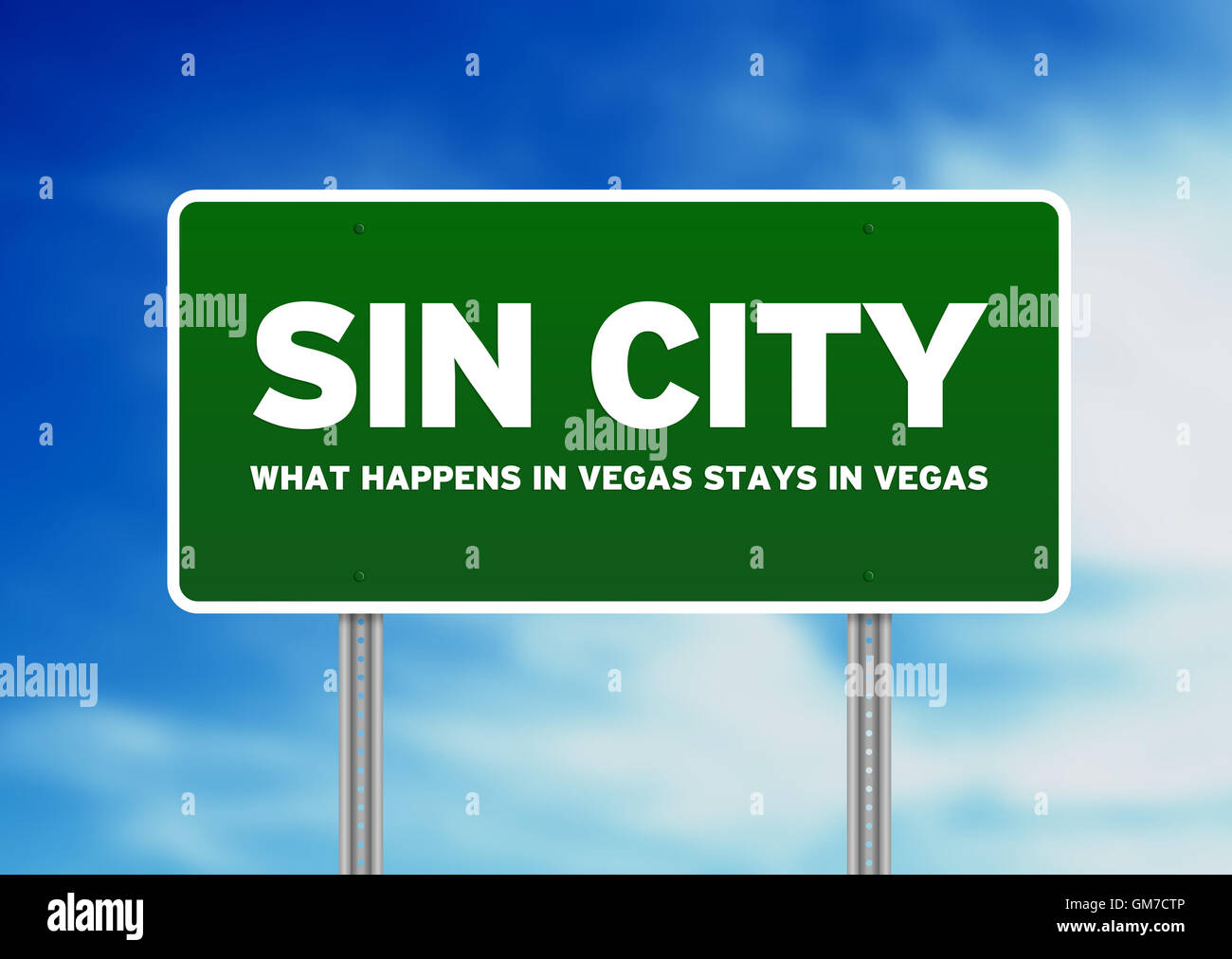 Sin city highway sign hires stock photography and images Alamy