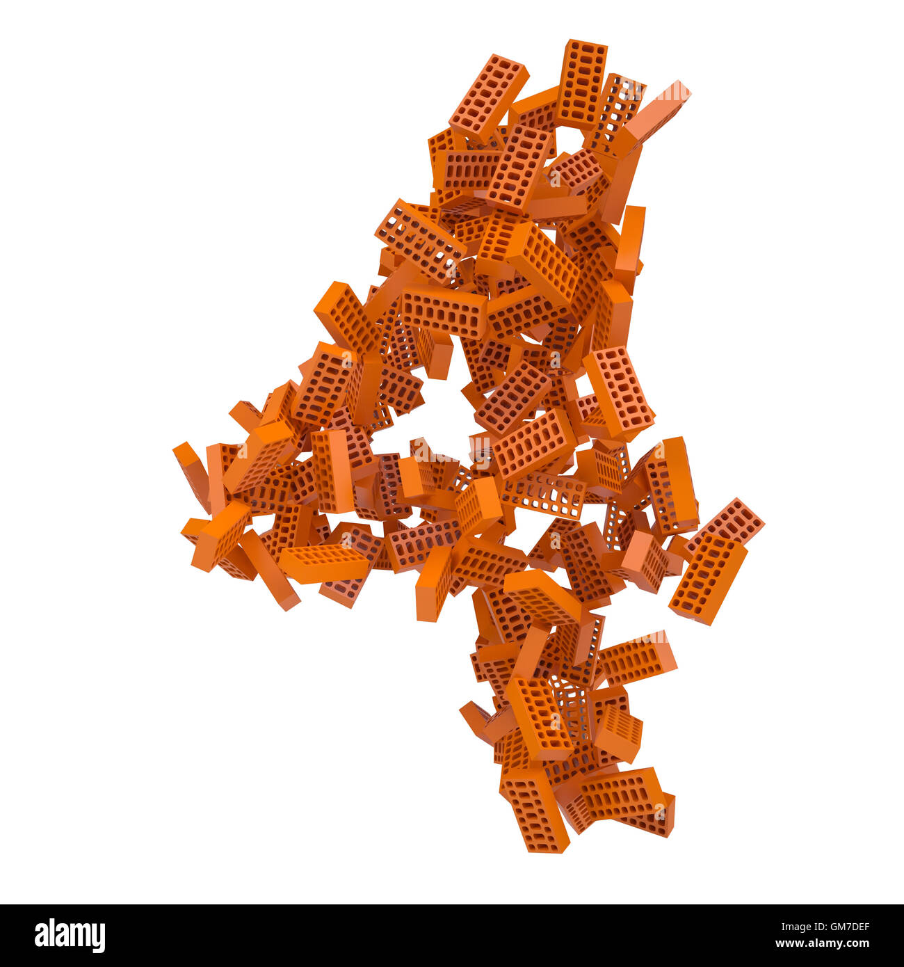 The number is made up of bricks Stock Photo - Alamy