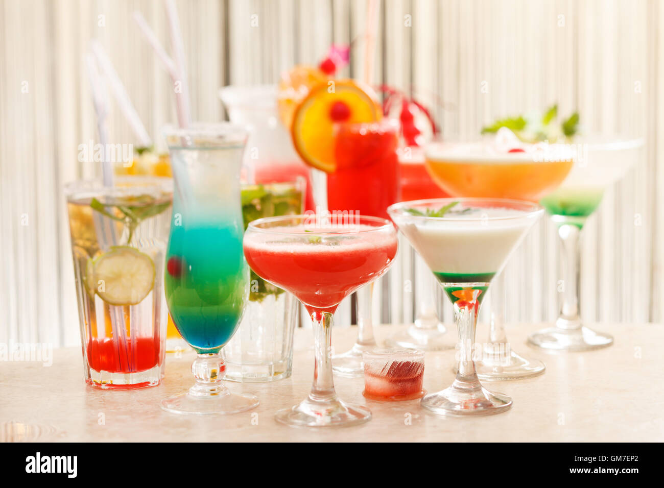 cocktails in the bar Stock Photo - Alamy