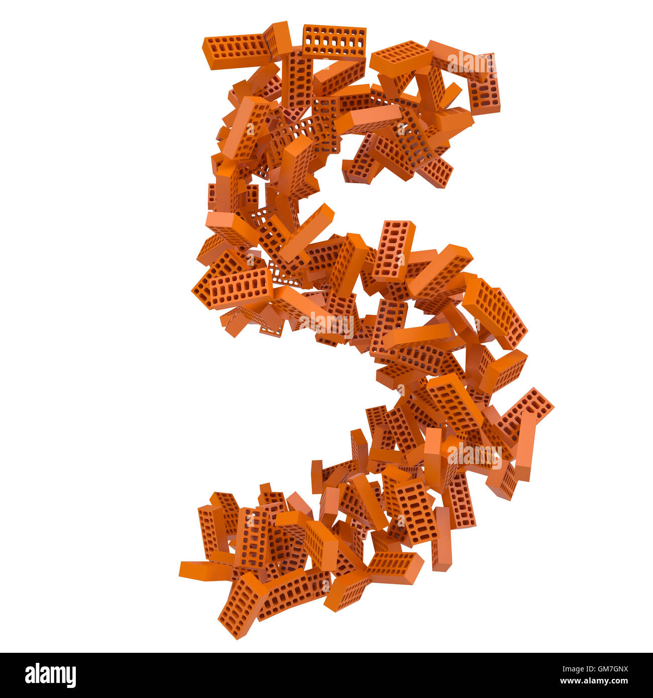 The number is made up of bricks Stock Photo - Alamy