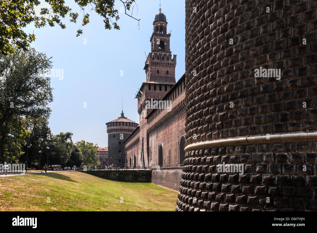 Castello Sforzesco, Milan Stock Photo