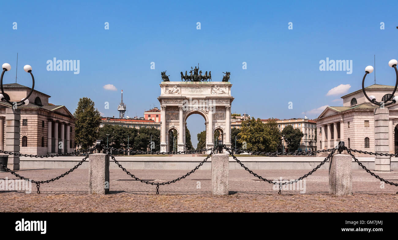 Arco della Pace, Milan Stock Photo