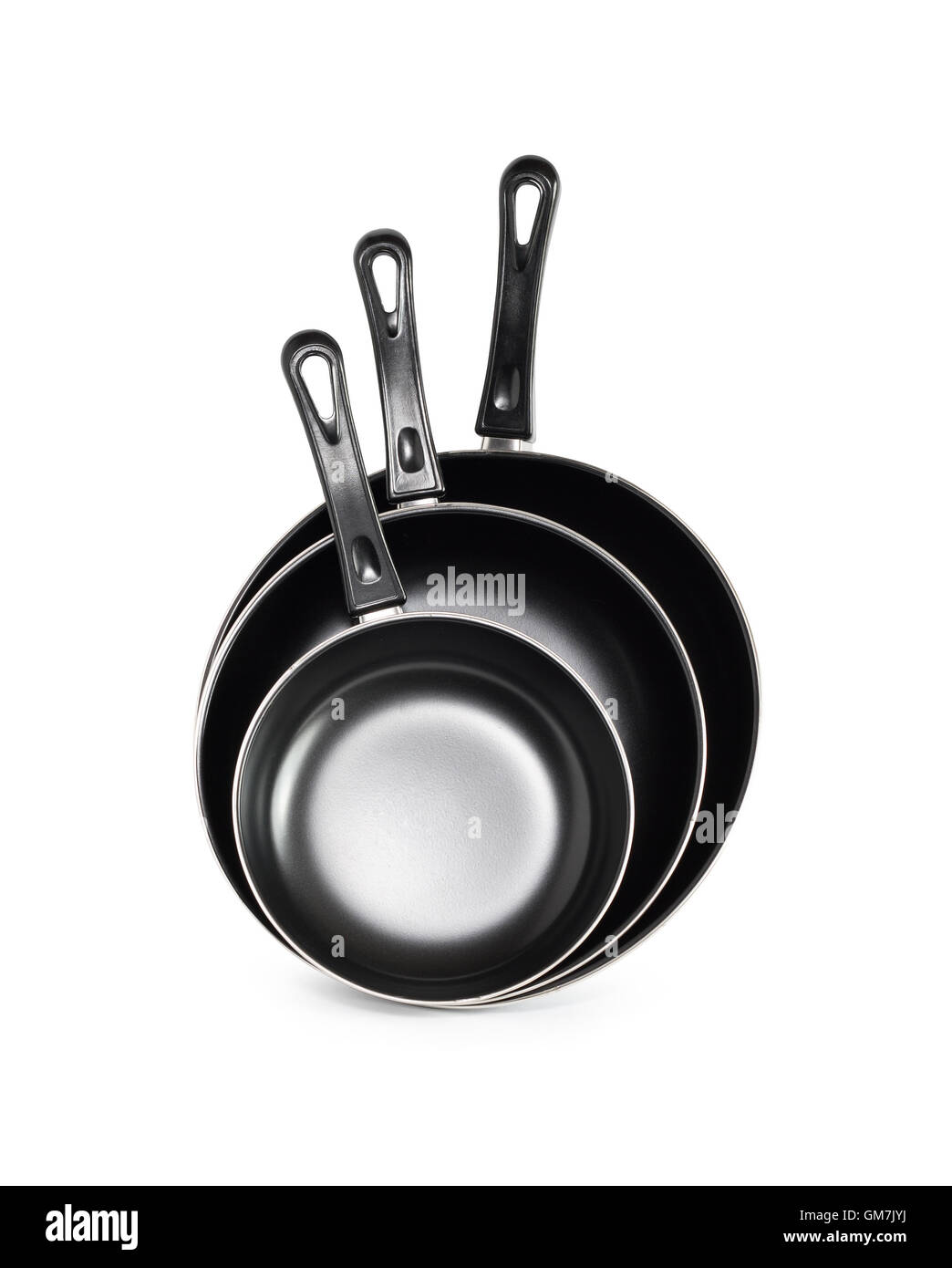 Frying Pan Set Stock Photo Alamy