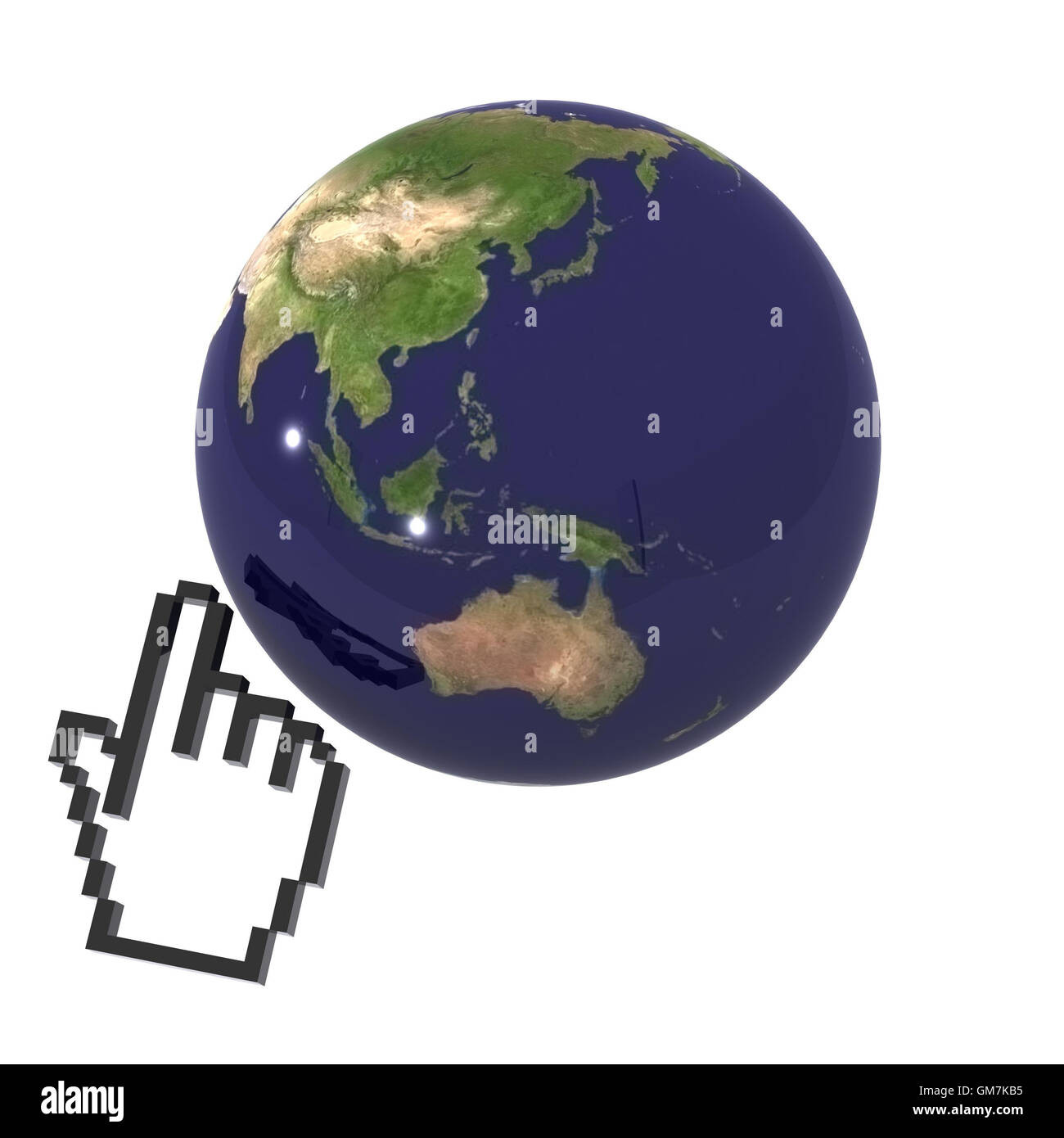 Australia japan map hi-res stock photography and images - Alamy