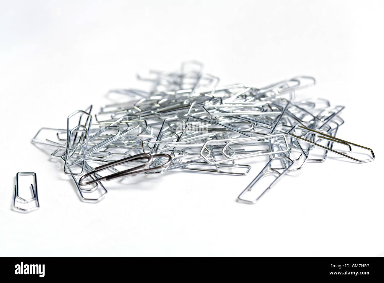 Bunch Of PaperClips Stock Photo Alamy