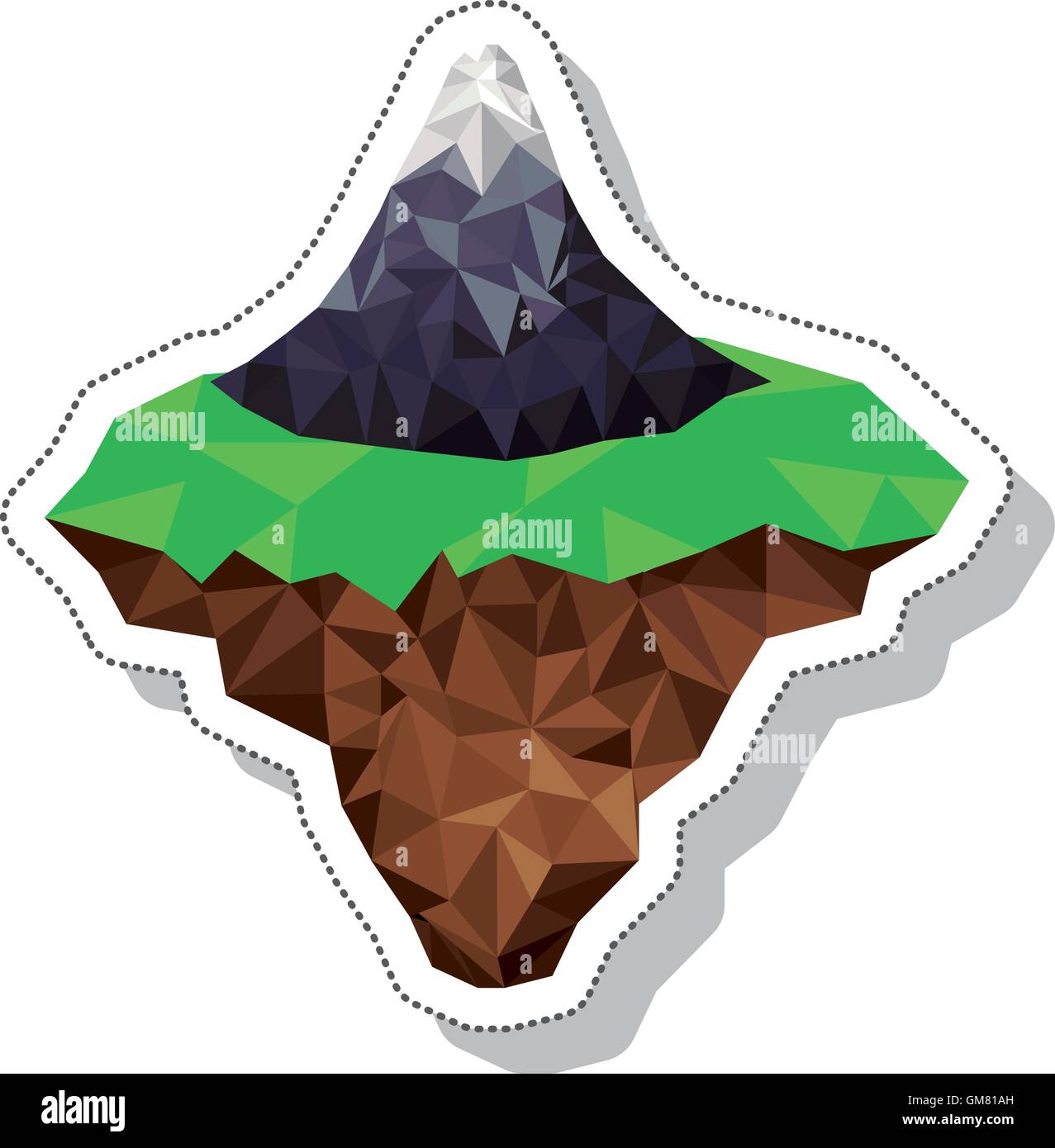 mountain landscape isometric icon Stock Vector Image & Art - Alamy