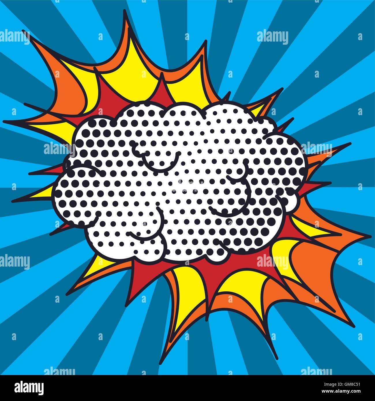 explosion pop art style Stock Vector Image & Art - Alamy