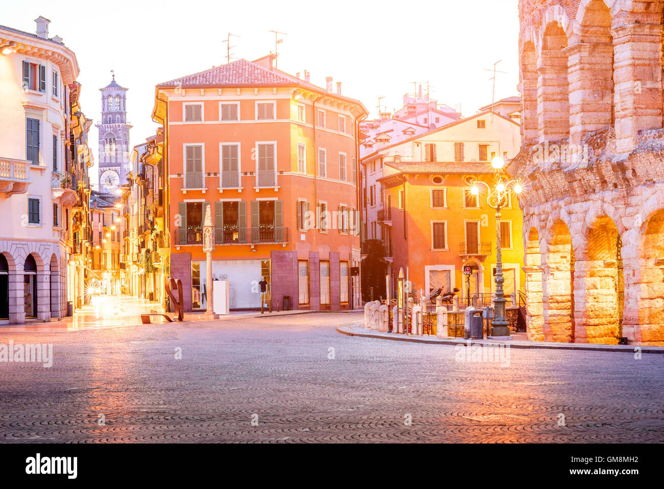 Verona night view Stock Photo - Alamy