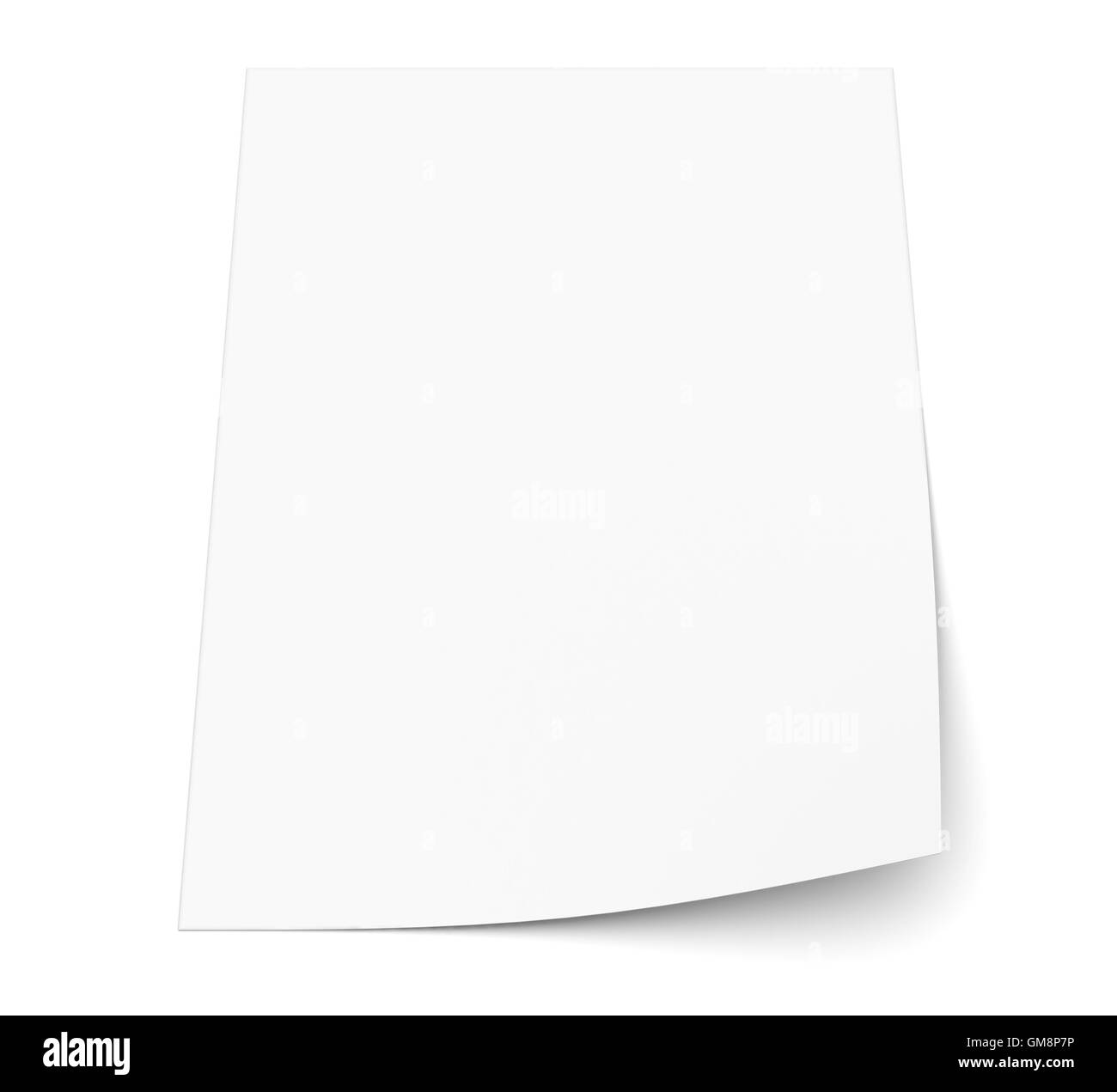 White sheet of paper Stock Photo Alamy