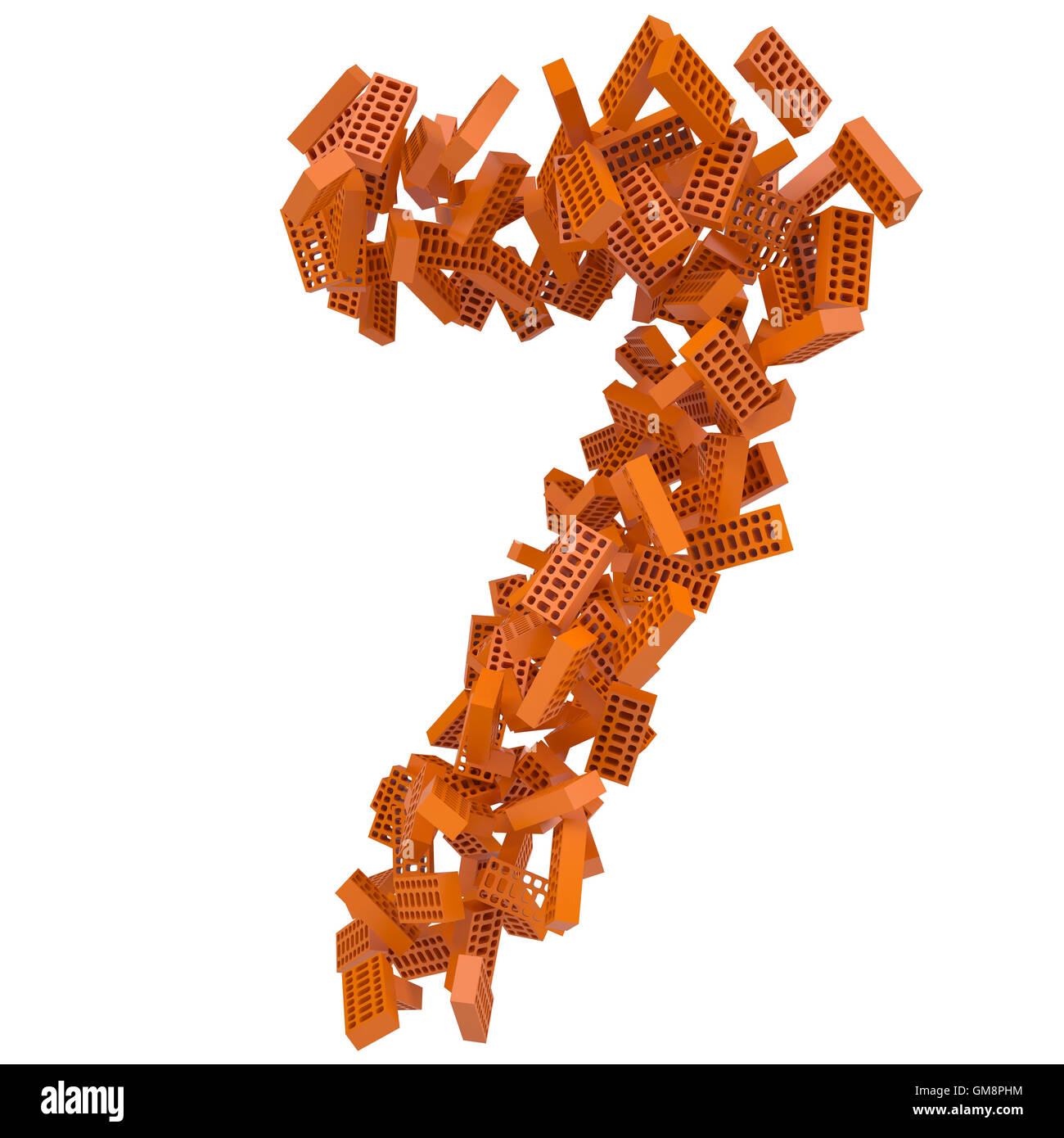 The number is made up of bricks Stock Photo - Alamy
