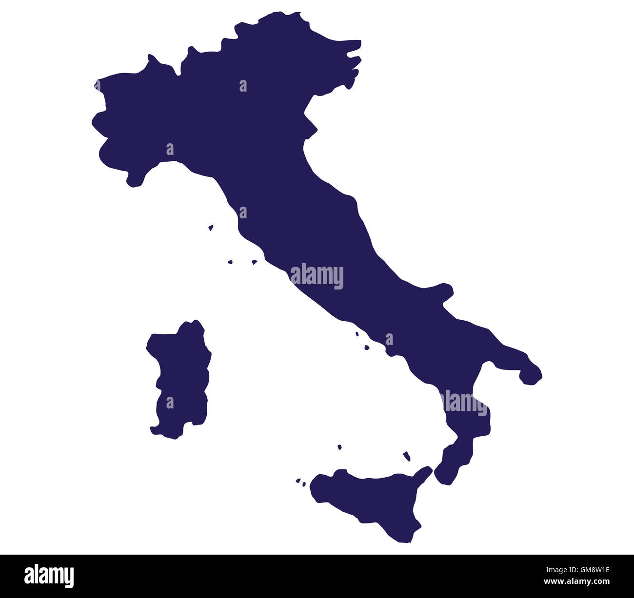 map of Italy Stock Photo Alamy