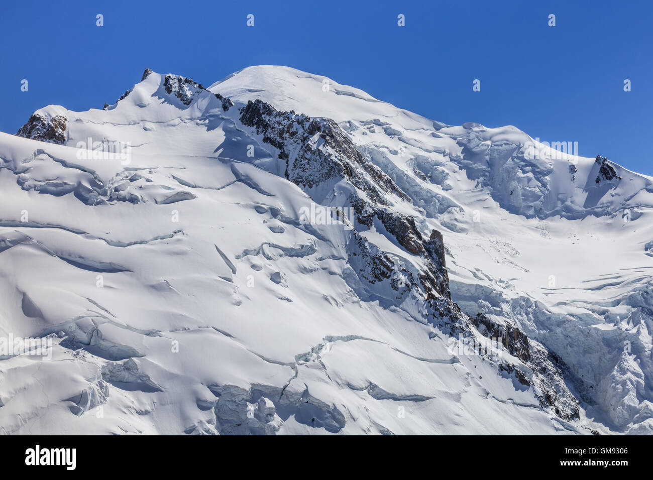 Mont Blanc massif in the French Alps Stock Photo - Alamy