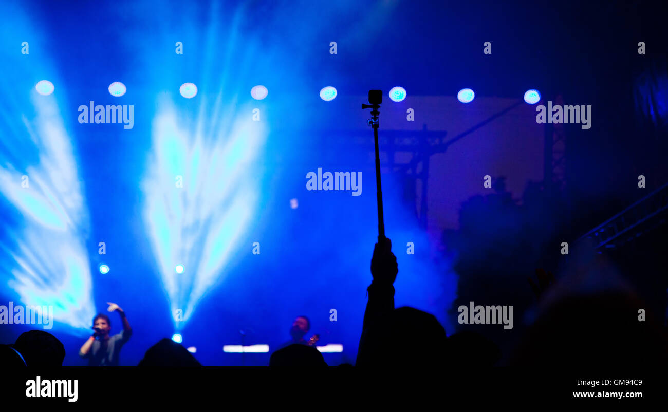 Crowd at concert Stock Photo - Alamy