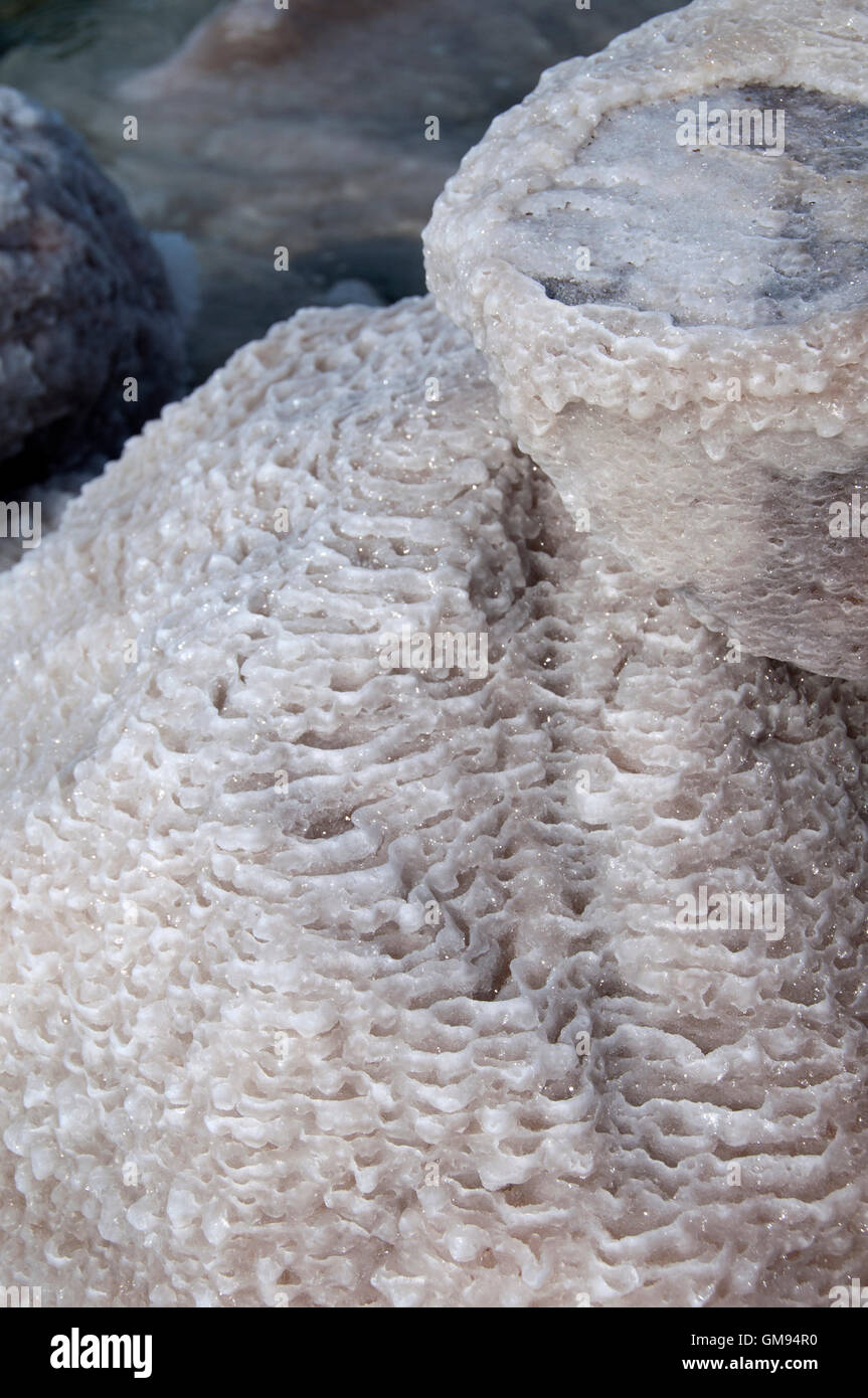 Jordan Dead Sea Salt Rocks High Resolution Stock Photography and Images ...