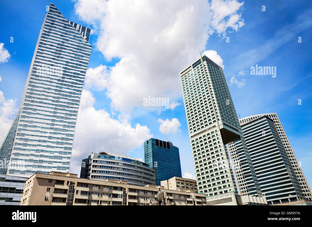 City center and high rise building with tall buildings hi-res stock ...