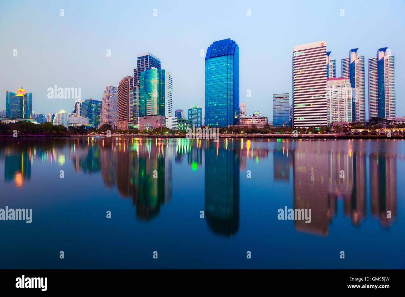 Thailand, Bangkok, view of skyline at twilight Stock Photo - Alamy