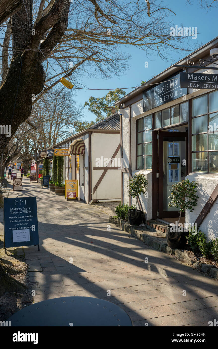 Souvenir shops in Hahndorf, in South Australia's picturesque Adelaide Hills Stock Photo Alamy
