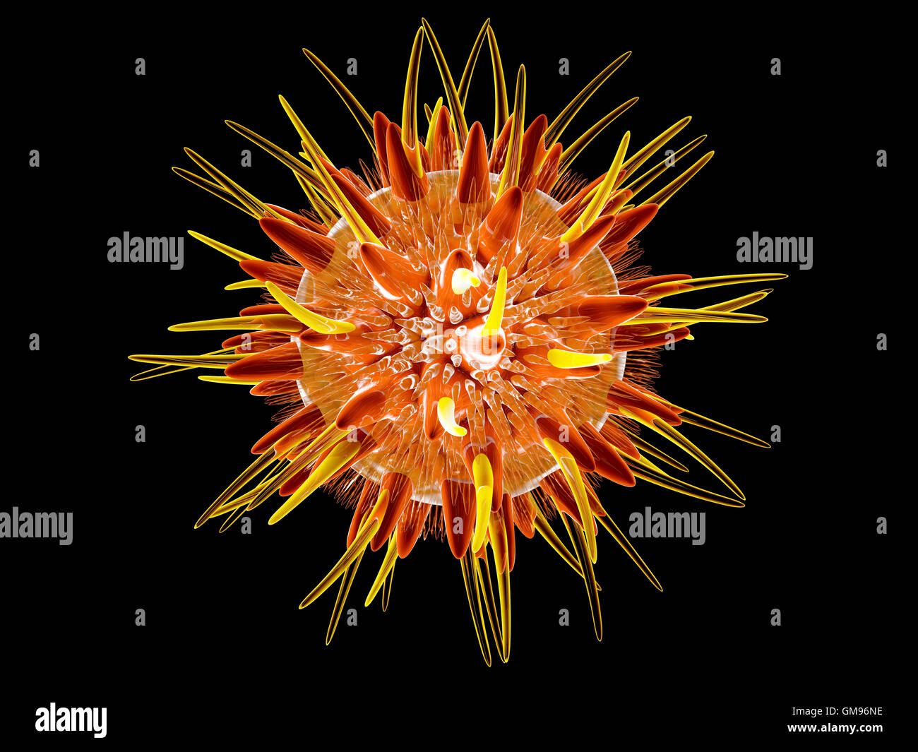 3D Illustration of a virus Stock Photo - Alamy
