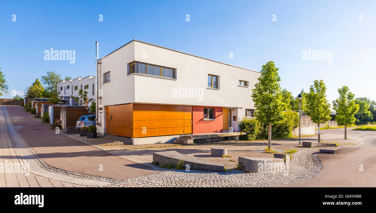 Germany, EsslingenZell, development area with passive houses Stock