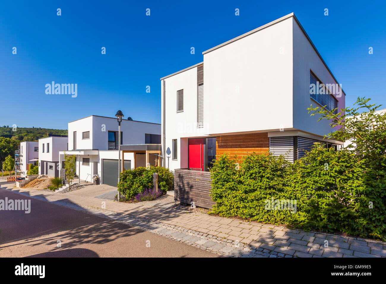 Germany, EsslingenZell, development area with passive houses Stock